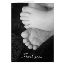 Baby shower thank-you card