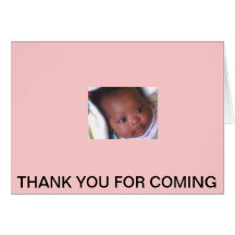 BABY SHOWER THANK YOUS GREETING CARD