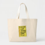 Baby to do list canvas bags