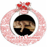 Baby's 1st Christmas Photo Cut Out