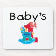 Baby's 1st Happy Birthday Mouse Pads