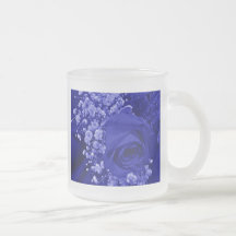 Baby's Breath & Rose - Blue Coffee Mug