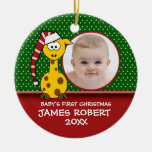 Baby's First Christmas Giraffe Ornament