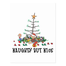 Baby's First Christmas Naughty But Nice Postcards