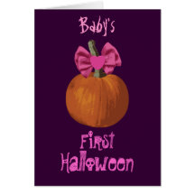 Baby's First Halloween Card