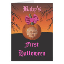 Baby's First Halloween Greeting Cards