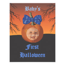Babys First Halloween Party Invitations