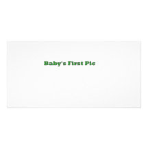 Baby's First Picture The MUSEUM Zazzle Gifts Personalized Photo Card