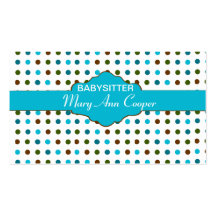 Babysitter  Day Care Business Cards