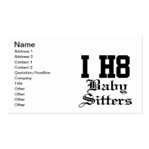 babysitters business card templates