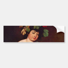 Bacchus by Caravaggio Bumper Stickers