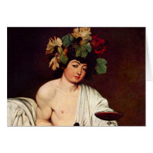 Bacchus by Caravaggio Card