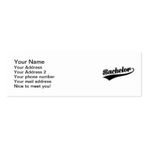 Bachelor Business Cards