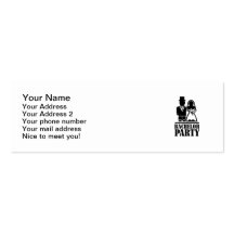 Bachelor Party couple Business Card Template