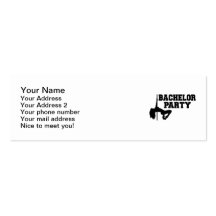 Bachelor Party girl Business Card Template