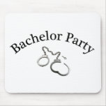 Bachelor Party Handcuffs Mousemat