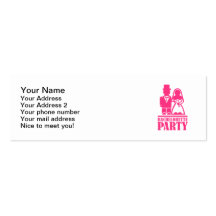 Bachelorette Party Business Cards