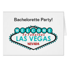 Bachelorette Party Las Vegas Card