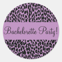 Bachelorette Party Leopard Envelope Sticker Seal