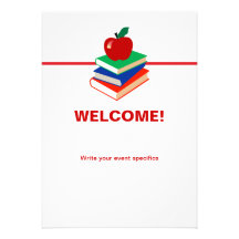 Back to School, Books and Apple Personalised Invite