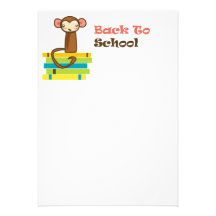 Back To School Monkey Personalized Invitations