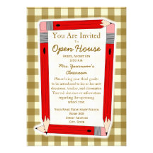 Back To School Open House Invitation