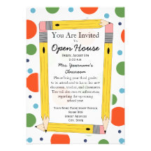 Back To School Open House Invitation