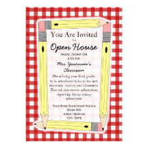 Back To School Open House Invitation