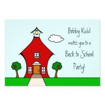 Back to School Party Invite