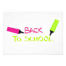 Back to School Personalized Invitations