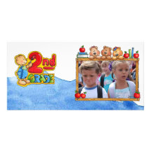 Back to school photocard personalised photo card