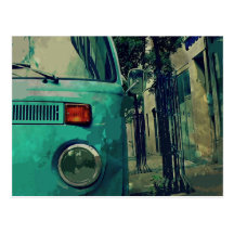 Back to the Sixties Van Post Card
