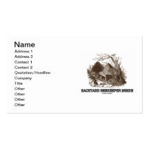 Backyard Beekeeper Inside (Beehive In Garden) Business Card Templates
