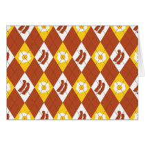 Bacon and Eggs Argyle Pattern cards