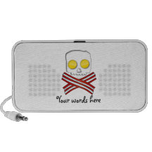 Bacon and eggs skull and crossbones mp3 speaker