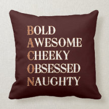 Bacon Attitude Throw Pillow
