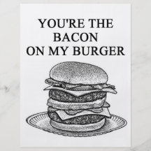 bacon cheesenurger lover flyer design
