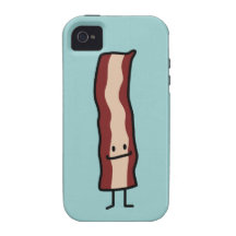 Bacon iphone 4 case blue