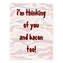 Bacon on Paper Post Card