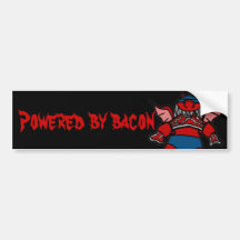bacon power bumper stickers