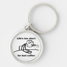 Bad Coffee Keychains