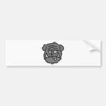 bad dog - HUND Autosticker
