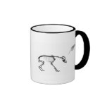 Bad Dog X-Ray Skeleton in Black & White Coffee Mug