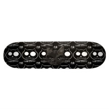 Bad Kitty & Skulls Skateboard