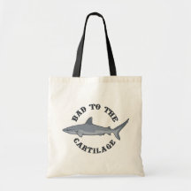 Bad to the Cartilage Canvas Bag