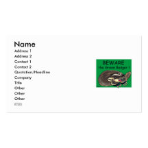 Badger_GREEN, Name, Address 1, Address 2, Conta... Business Card Templates