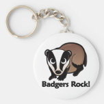 Badgers Rock! Keychains