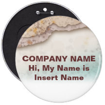 Badges, Buttons, Pins - Sandy Beach