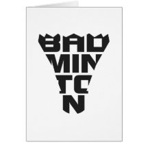 Badminton Folding Card