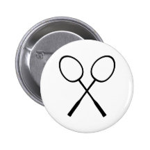 Badminton Pinback Buttons